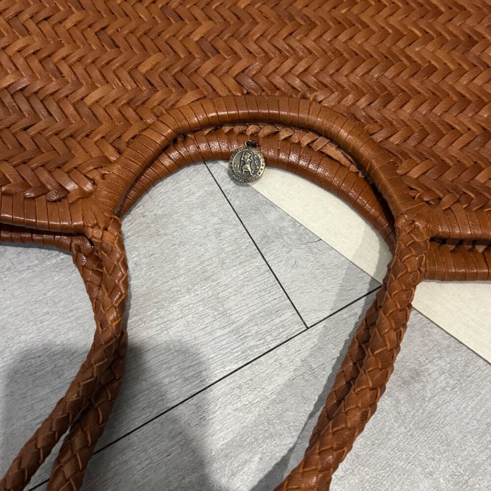 Dragon Diffusion Brown Oversized Woven Shoulder B… - image 6